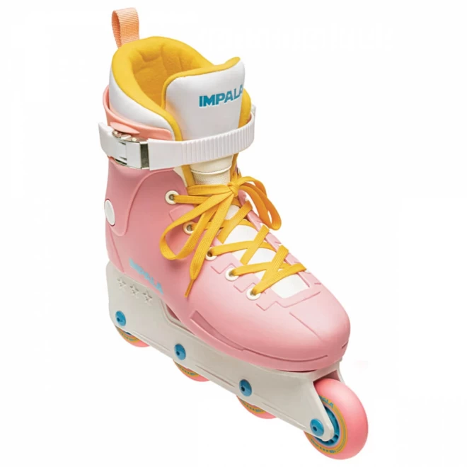 Impala Lightspeed Inline Skate - Pink & Yellow 2 Impala Lightspeed Inline Skate - Pink & Yellow - Afbeelding 2