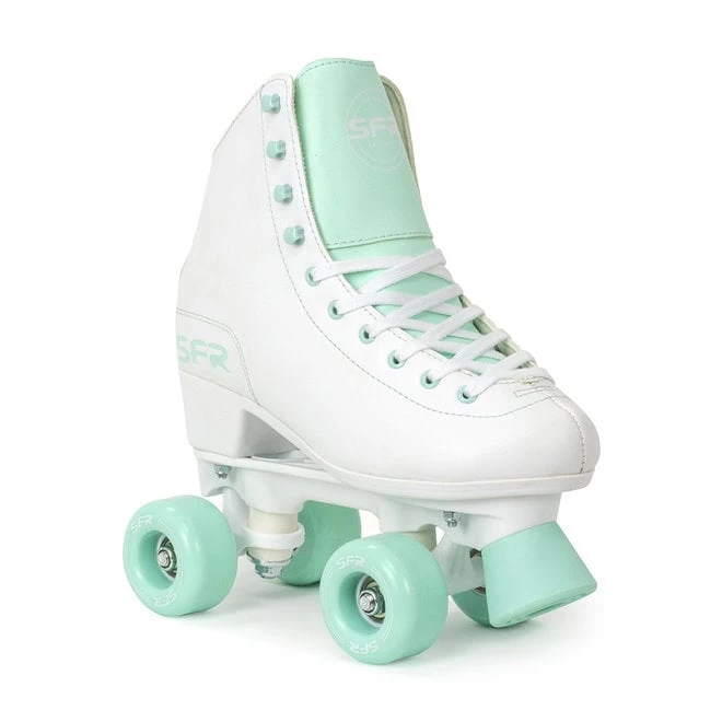 SFR Figure Quad Skates White/Mint 1 SFR Figure Quad Skates White/Mint