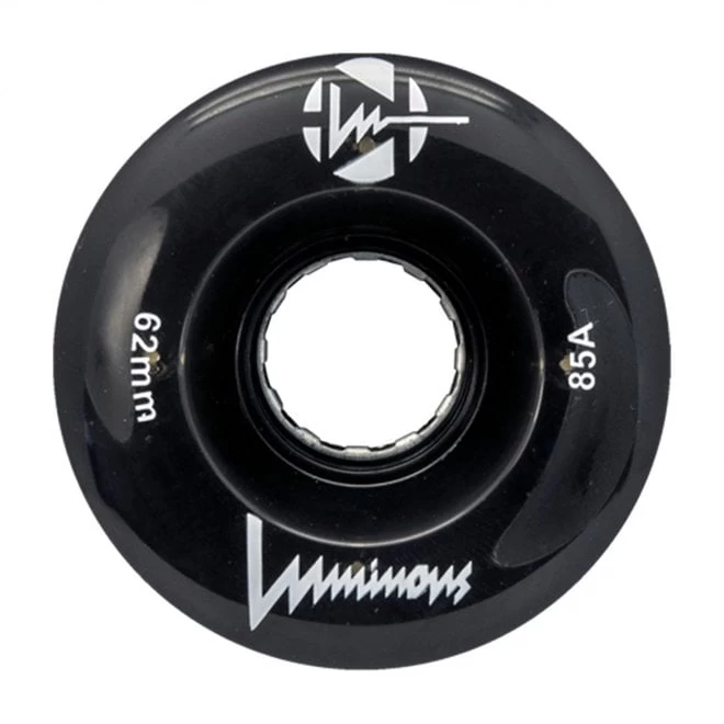 Luminous Light Up Wheels - Black - 62mm 1 Luminous Light Up Wheels - Black - 62mm