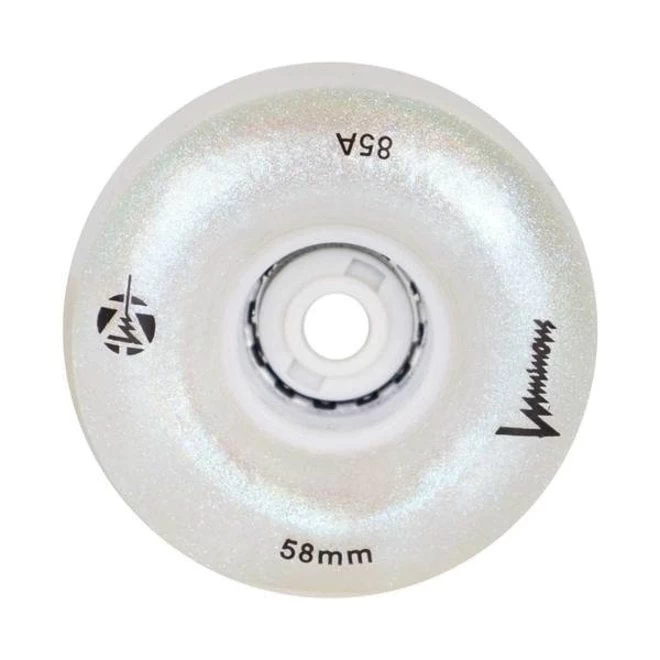 Luminous Light Up Wheels - White Pearl - 58mm 3 Luminous Light Up Wheels - White Pearl - 58mm - Afbeelding 3