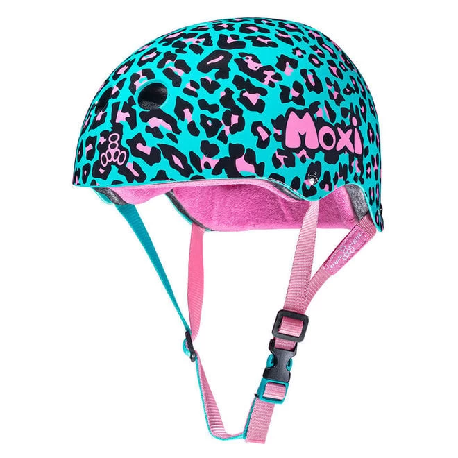 Triple 8 Triple8 Certified MOXI Leopard Sweatsaver Helmet 1 Triple 8 Triple8 Certified MOXI Leopard Sweatsaver Helmet